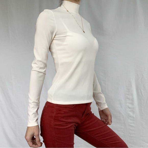 Ribbed sweater size S turtleneck H&M off white Woman - Picture 12 of 12